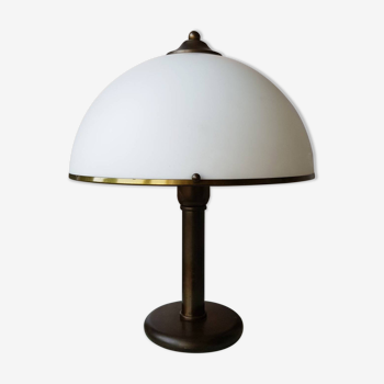 Lampe de table champignon blanc années 1970 âge spatial