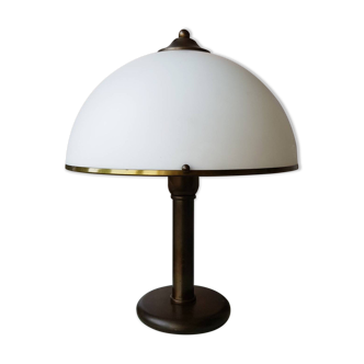 Lampe de table champignon blanc années 1970 âge spatial