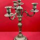 Bronze Candelabrum Chandelier 3 Branches, 4 Lights Louis XVI Style - 40cm