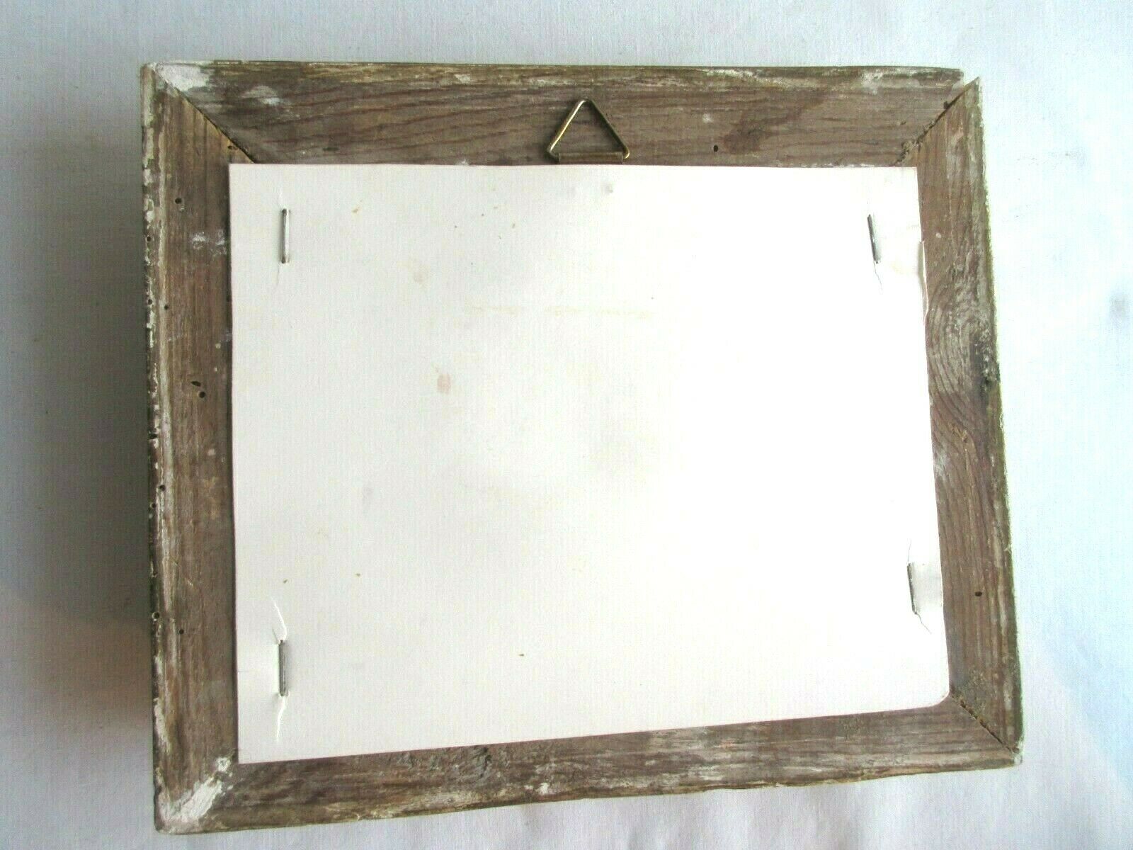 Rectangular frame 19th, carved wood frame, gilded with gold leaf