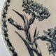 KG Lunéville footed plate with blue carnation decoration, 1880-1910