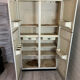 Vintage industrial style metal cabinet