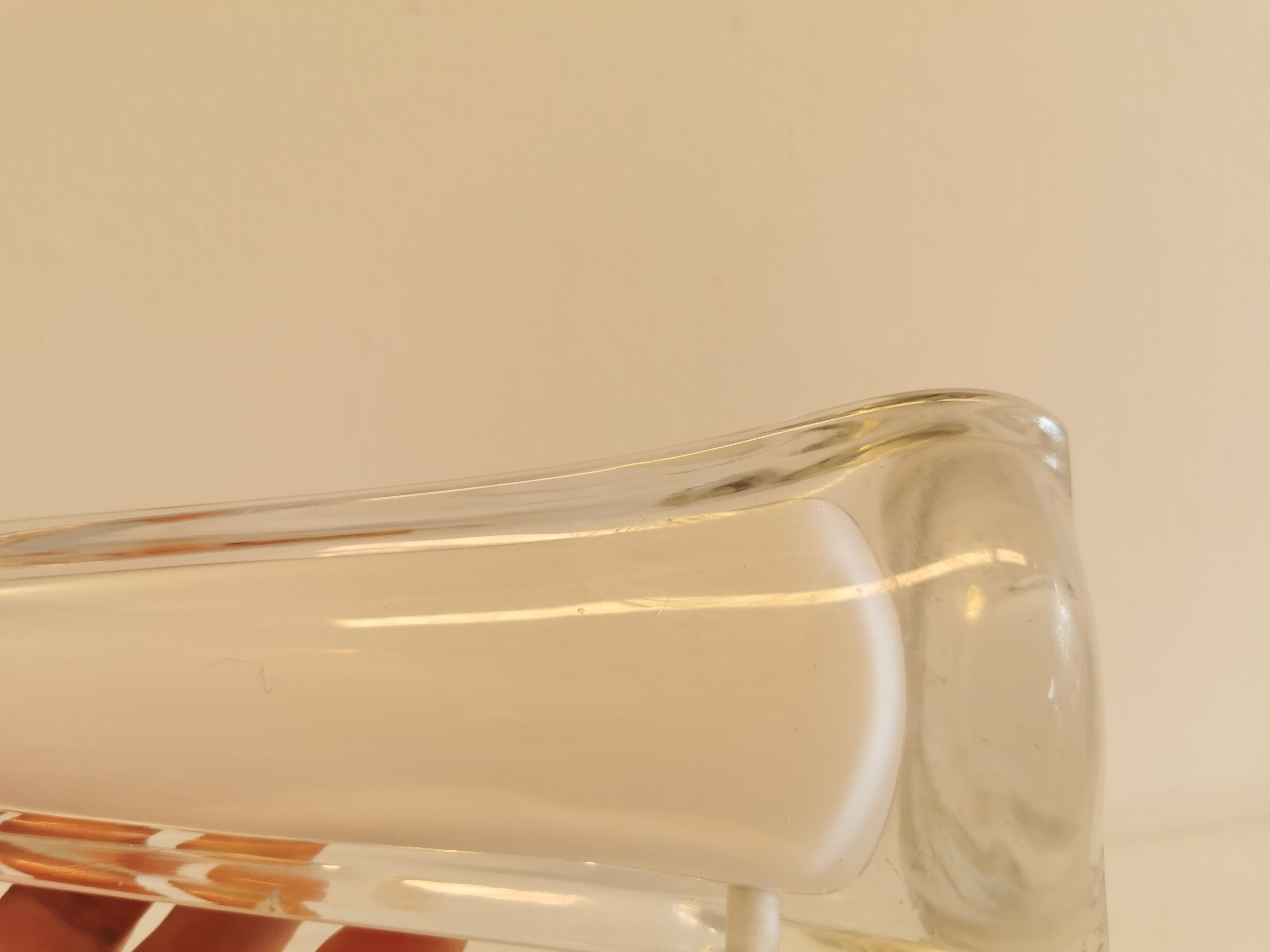 Pied de lampe avec plusieurs couches de verre