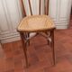 Curved wood bistro chair
