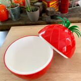 Vintage red pineapple ice bucket