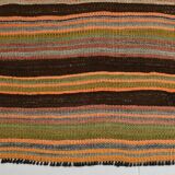 4x7 Rug For Farmhouse Room Vintage Kilim Rug, 139x215Cm