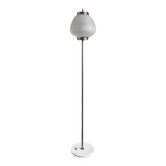 Stilnovo Floor Lamp in Metal, Marble and Opaline Glass, 1950s Rare Decorative