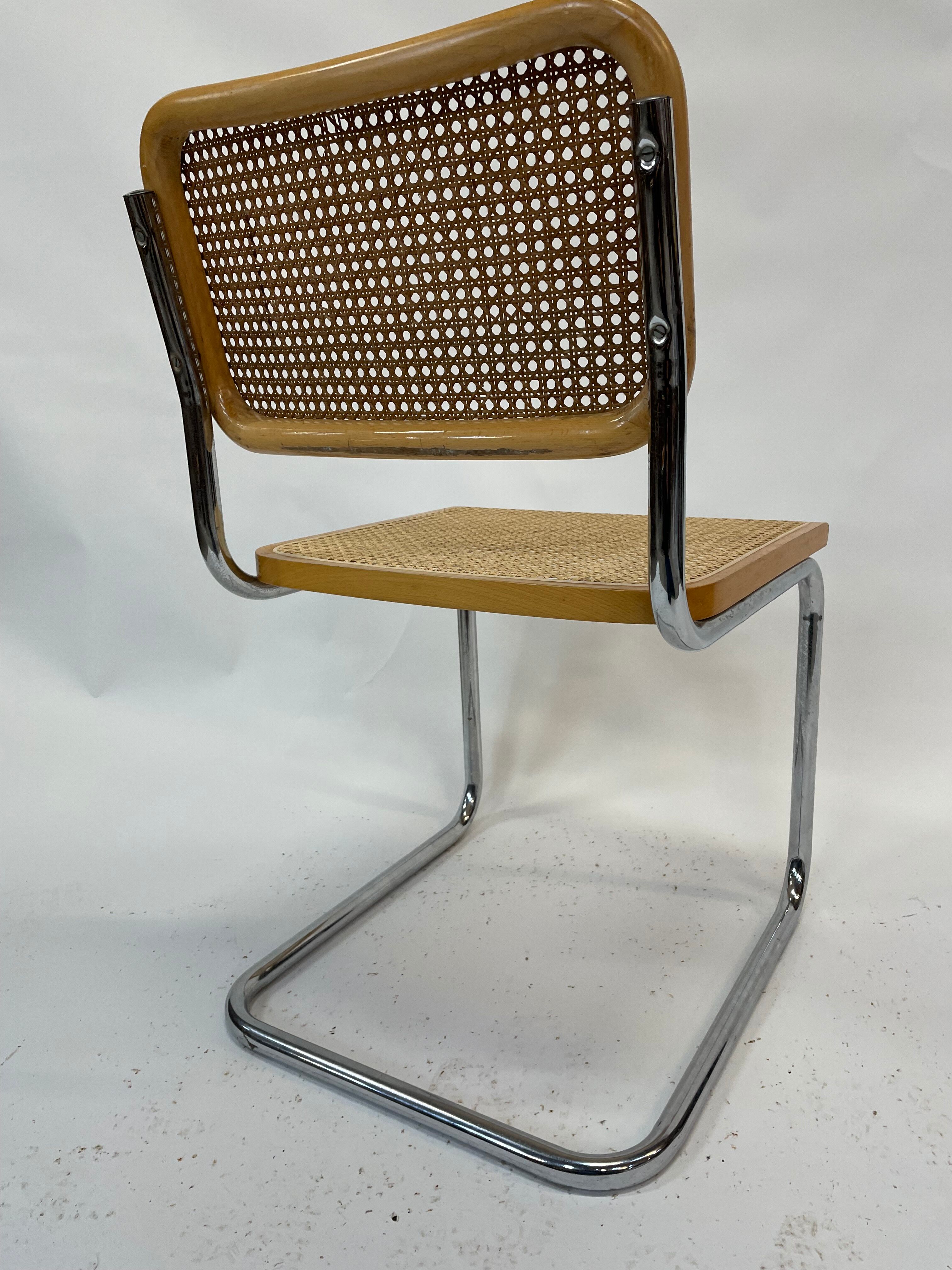 Cesca design chair b32 model in chrome