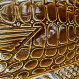 Dish fish vintage ceramic brown 60 cm