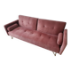 Powder pink convertible sofa