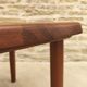 Teak coffee table designed by Niels Bach, Danish production.