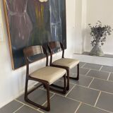 Pair of Baumann chairs model sled