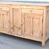 Old chest of drawers in light wood