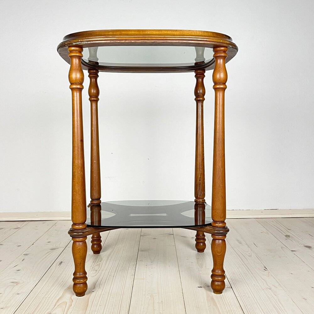 Vintage wooden coffee table, Italy, 1960s