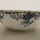 Boulenger blue ironstone salad bowl with Floréal pattern