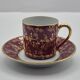 Set of 6 multicoloured moka cups in Limoges fine porcelain.