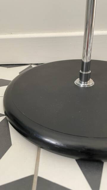 Black floor lamp from the 70s