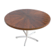 Table ronde vintage en palissandre