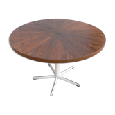Table ronde vintage en palissandre