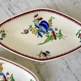 duo of raviers Villeroy & Boch La Louvière Belgian manufacture in Iron Earth early twentieth century