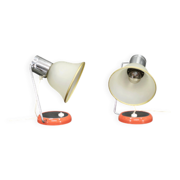 Paire de lampes de table Drupol tchécoslovaques, années 1960