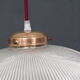 Suspension old striated glass