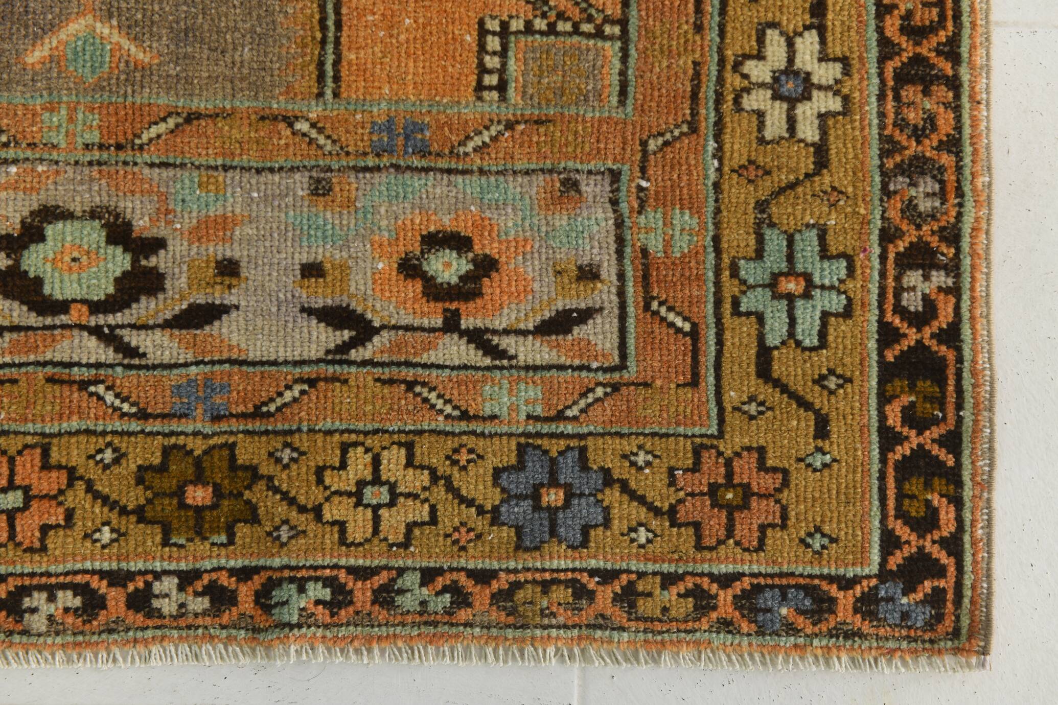 Tapis de couloir vintage long et large 3x9, 105x290 cm