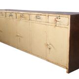 Old metal hospital cabinet