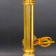 Bronze Gilt Bouillotte Lamp with Pleated Shade