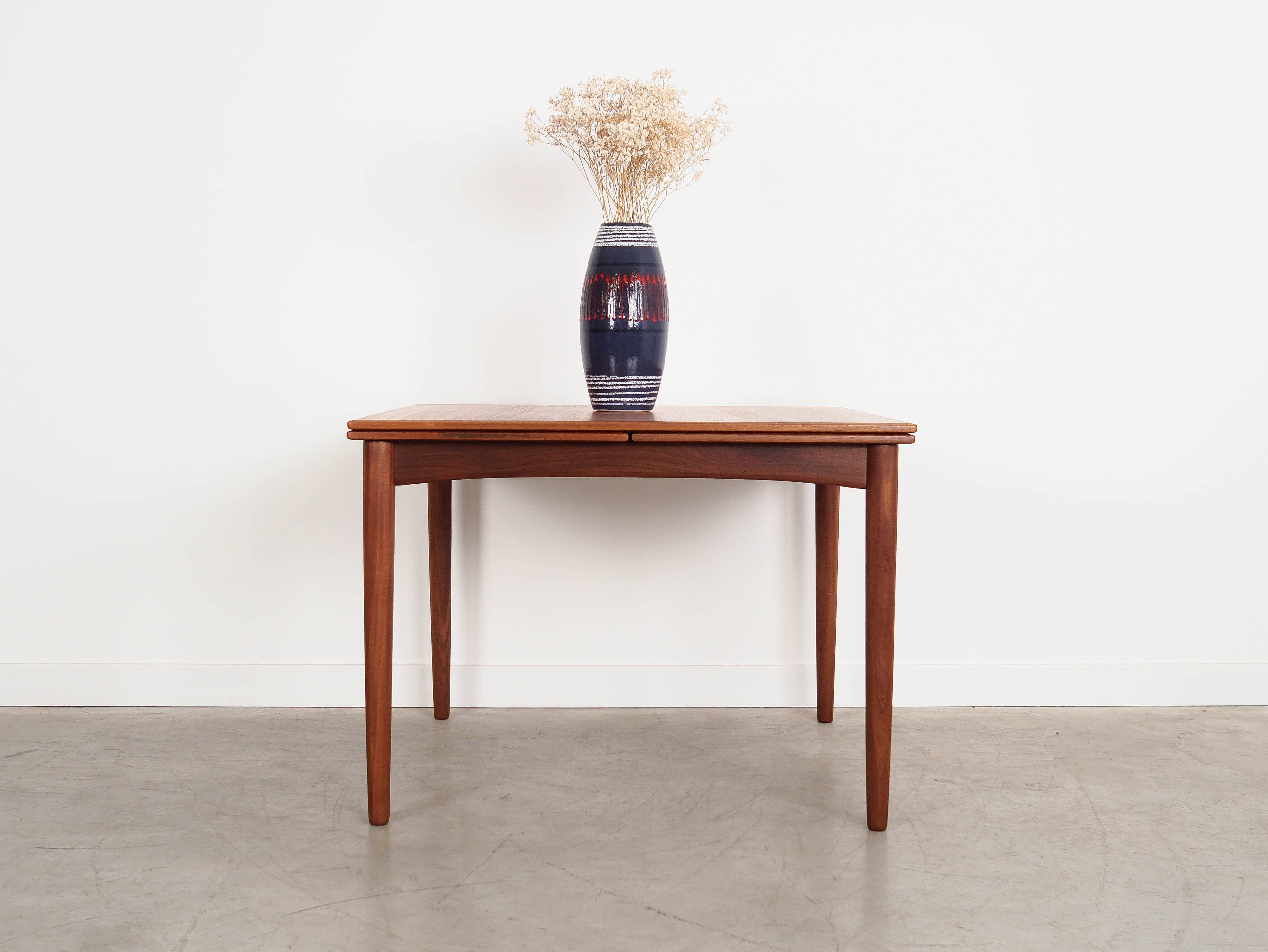 Teak table, Danish design, 1970s, production: Denmark