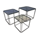 Tables gigognes Isocele de Max Sauze des années 1970.