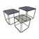 Tables gigognes Isocele de Max Sauze des années 1970.