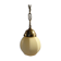 Suspension Deco with a beautiful yellow glass globe