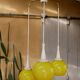 Hanging lamp cascade 3 vintage globes