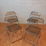Set of 4 Plia chairs, Foldable chairs by Piretti