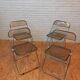 Set of 4 Plia chairs, Foldable chairs by Piretti