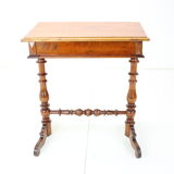 Solid Wood and Veneer Sewing Table, circa 1895