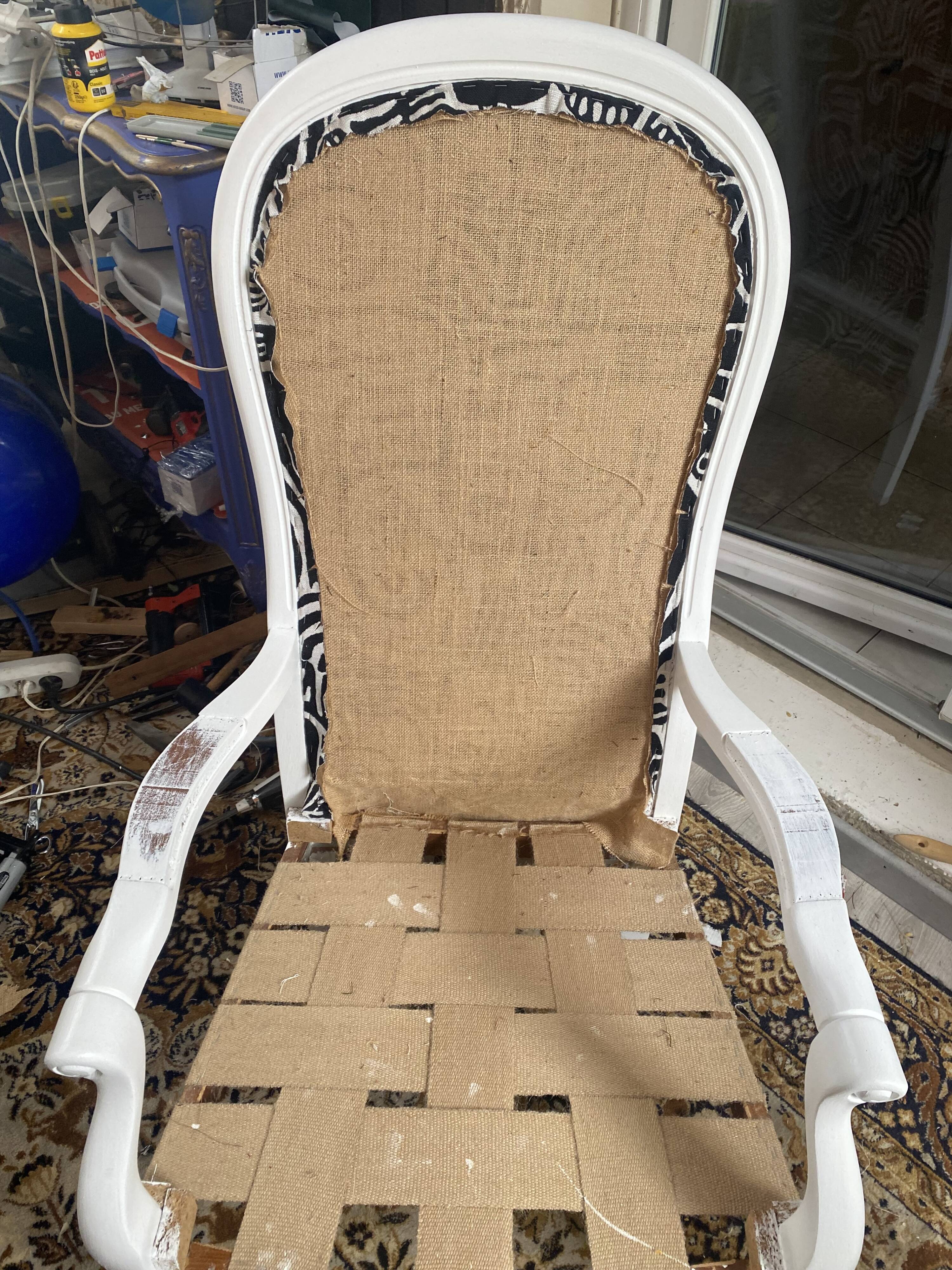 Fauteuil Voltaire, restauré