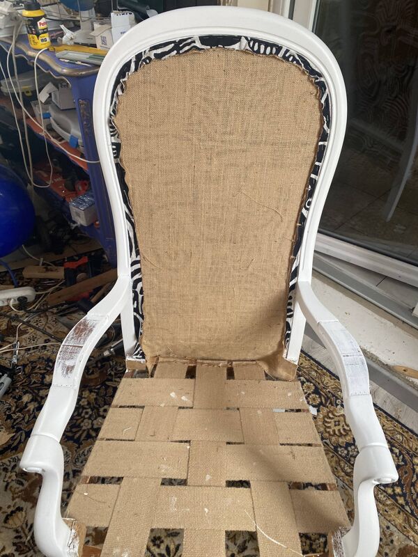 Fauteuil Voltaire, restauré