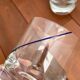 Krosno 10 cm blue rimmed crystal glasses