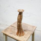 Bougeoir vintage en grès pyrité