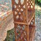 Vintage wall shelf in oriental or Moorish style, handcrafted by a cabinetmaker.