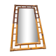 Rectangular rattan mirror