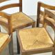 Modern vintage wenge dining chairs by OV Rotterdam, 1970s