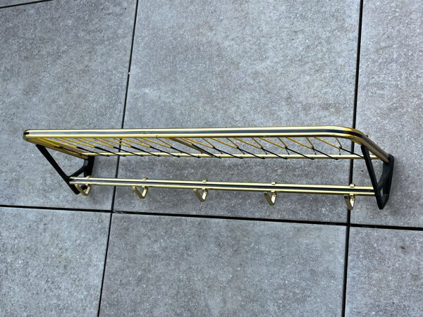 Porte-manteau façon porte-bagage de train l=79 cm
