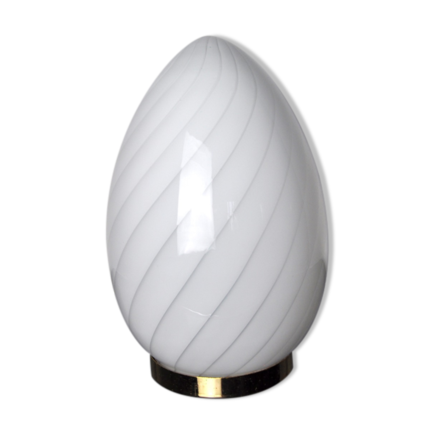 Blown glass egg chandelier, Spain, 1970