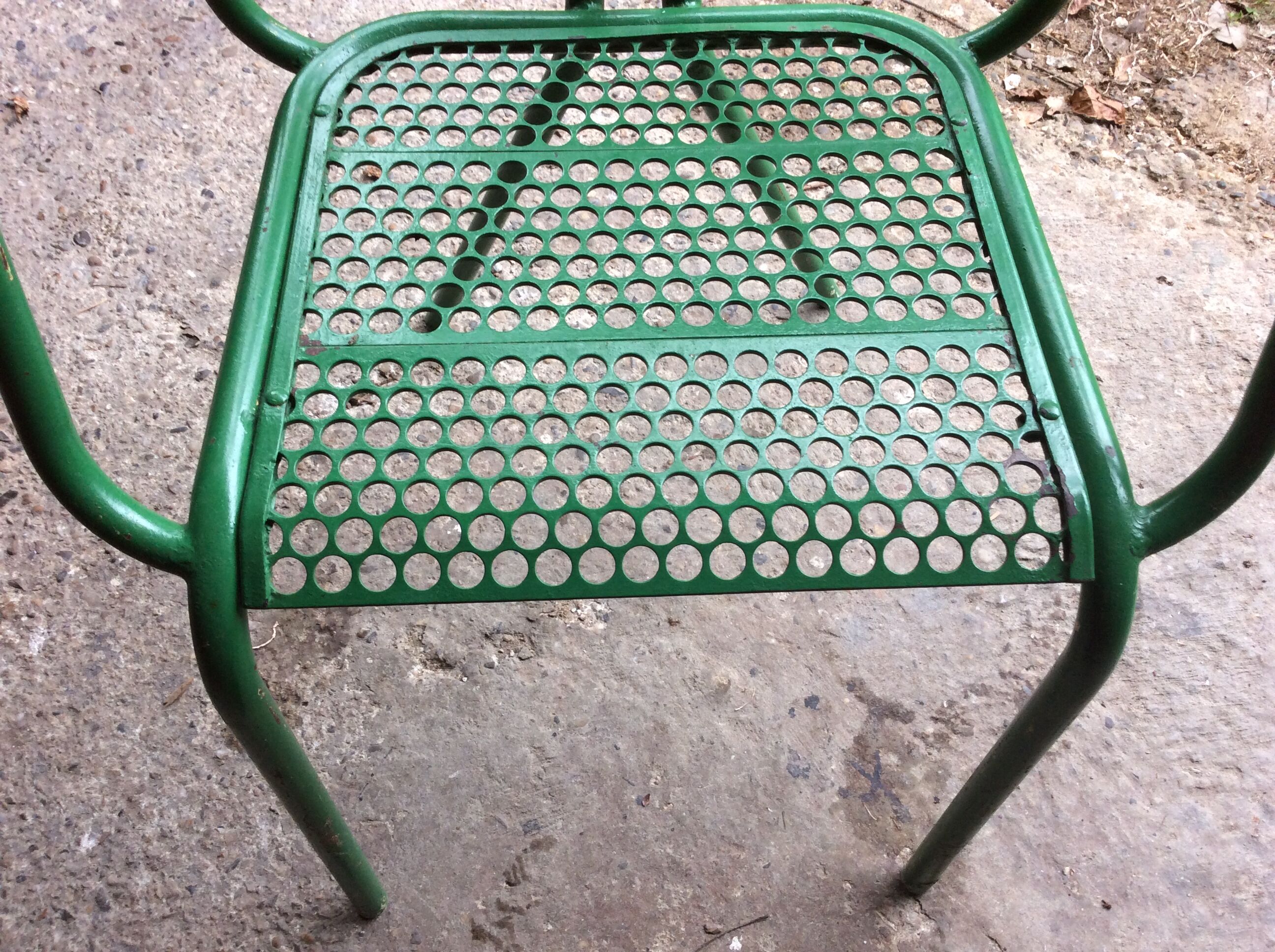 René Malaval 50s hole iron armchair