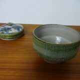 Danish Studio Ceramic Bowl with Lid by Noomi Backhausen for Soholm Stentoj, 1960s