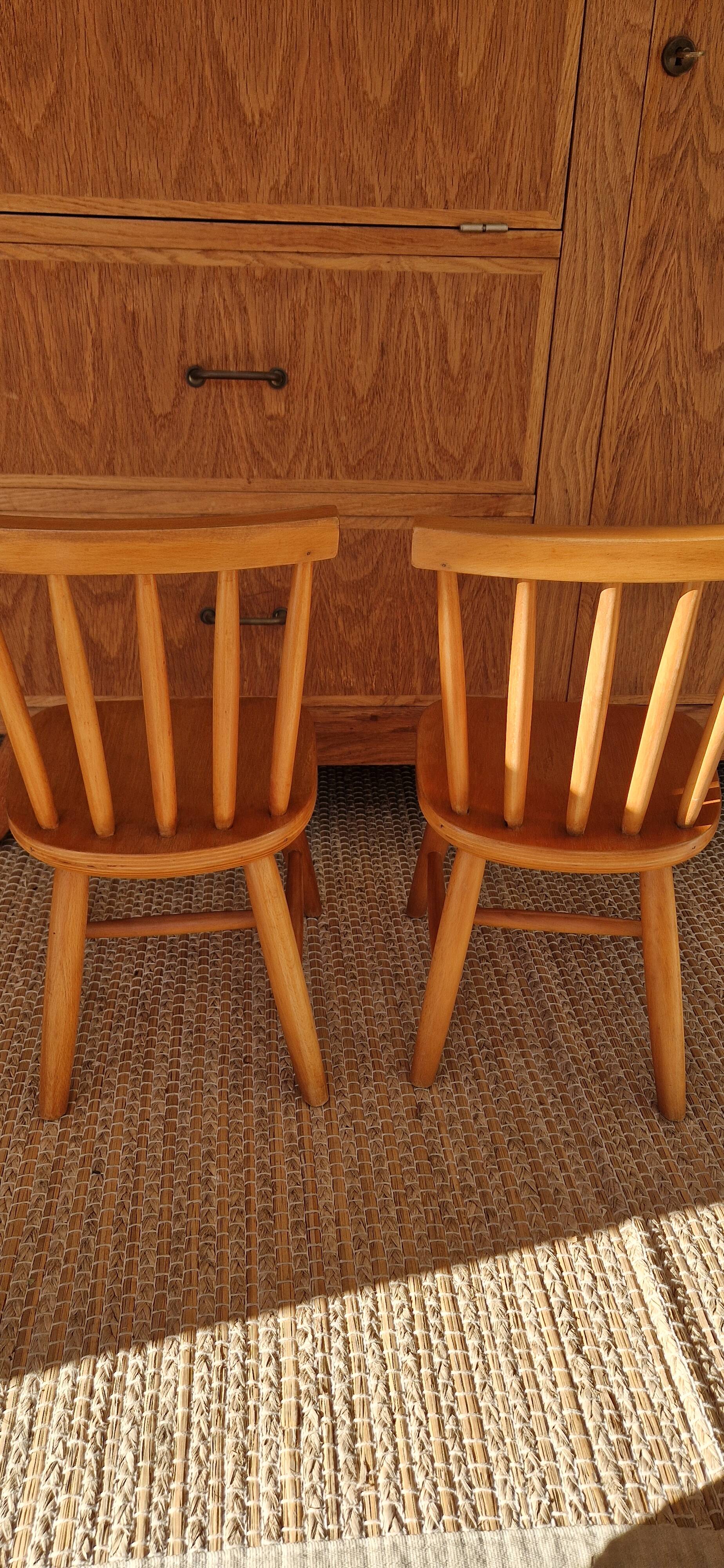 Paire de chaises enfant vintage
