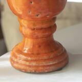 Orange glazed terracotta vase